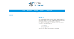 Desktop Screenshot of procscheduler.com
